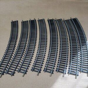 Life Like HO train track R 18"-30" 8 pc curve set vintage model train